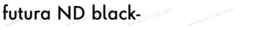 futura ND black字体转换